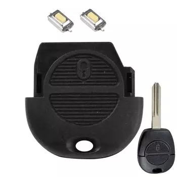 Для Nissan Micra Almera Primera X-Trail Navara Patrol Maxima Vanette комплект для ремонта автомобиля микропереключатель ключ с дистанционным управлением чехол-брелок чёрный