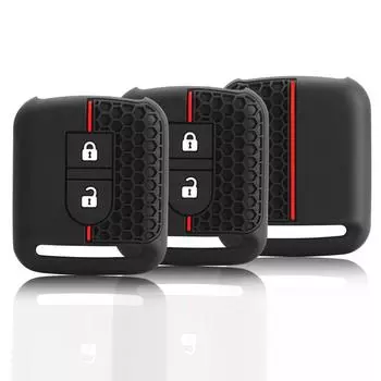 Для Nissan Micra K12 Note Navara Qashqai J10 Primera Almera Sunny X-Trail автомобильный ключ силиконовый чехол резиновый чехол 2 BT чёрный