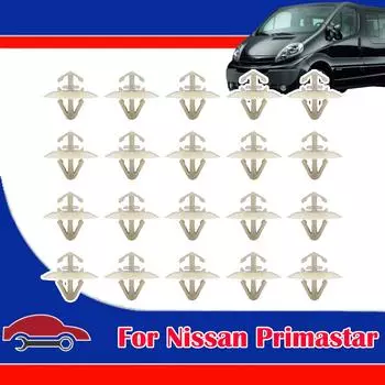 Для Nissan Primastar Interstar NV400 Opel Vivaro, боковая нижняя часть кузова, обшивка дверной панели, заклепки, крепежные зажимы, аксессуары 7703077420 20X