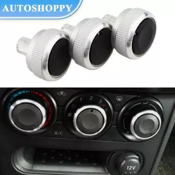 Для Nissan Qashqai 2012, алюминиевый сплав, ручка кондиционера, 3 шт./компл., ручка переменного тока, кнопка управления нагревом, ручка для стайлинга автомобилей синий