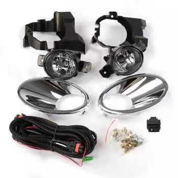 Для Nissan QASHQAI J10 2011 2012 2013 DULIAS противотуманные фары в сборе крышка лампы бампер хром автомобиль