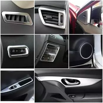 Для Nissan Qashqai J11 2014 2020 автомобильная центральная консоль ремонт приборной панели лампа для чтения дверь аудио динамик переключатель рамка крышка отделка