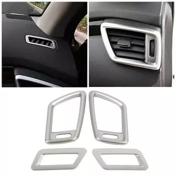 Для Nissan Qashqai J11 X-trail T32 Rogue 2014 2020 приборная панель автомобиля кондиционер воздухозаборник рамка крышка отделка матовый серебристый цвет наклейка