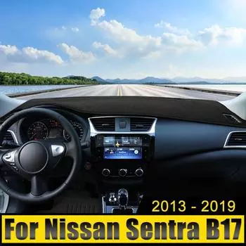 Для Nissan Sentra Sylphy B17 2013 2014 2015 2016 2017 2018 2019 крышка приборной панели автомобиля, защитный коврик от солнца, анти-УФ-излучения