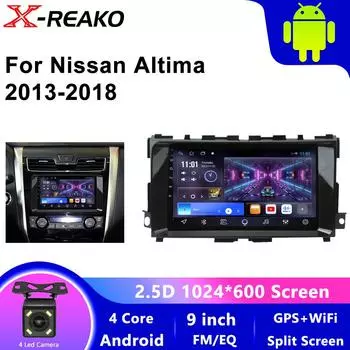 Для Nissan Teana 3 Altima 5 L33 2013-2020 Автомобильный Мультимедиа Android 13 GPS 2din Беспроводной Авто Радио Плеер Навигация стереосистема 4 core 1GB+32GB carplay