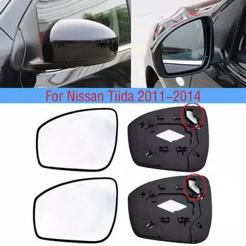 Для Nissan Tiida 2011 2012 2013 2014 автомобиля наружное зеркало заднего вида объектив крыло двери боковое зеркало No heated left