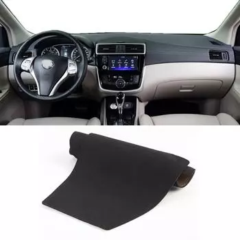 Для Nissan Tiida C13 C12 2012-2024 гг., защитная накладка на приборную панель, изоляция приборной панели, солнцезащитный козырек, украшения Left Hand Drive чёрный