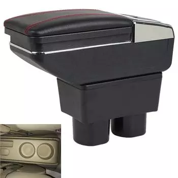 Для Nissan Tiida для Nissan Sylphy Versa Tiida Latio автомобильный подлокотник коробка для хранения деталей специальный модернизированный подстаканник 2007-2017 чёрный