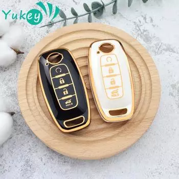 Для Nissan X-trail T33 Qashqai 2022 J12 Ariya Altima Teana 2022 2023 2023 Juke Tpu чехол для дистанционного ключа автомобиля аксессуары для автомобиля чёрный