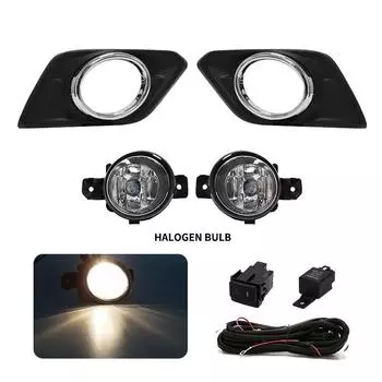 Для Nissan X Trail X-Trail Xtrail противотуманные фары 2014 2015 2016 светодиодные дневные ходовые огни DRL дневные огни водонепроницаемые провода кнопка переключения