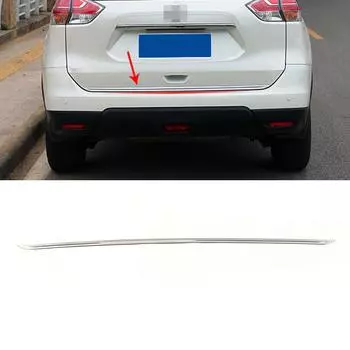 Для Nissan X-Trail XTrail T32 Rogue 2014-2019 Накладка на заднюю дверь, молдинг, накладка на заднюю дверь, наклейка из нержавеющей стали