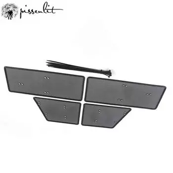 Для NissanTerra 2018-2024 сетка от насекомых сетка от насекомых декоративная поверхность нержавеющая сталь защитная сетка для резервуара для воды накладка чёрный