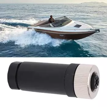 Для NMEA 2000 N2K, устанавливаемый в полевых условиях разъем с внешней резьбой M12, гнездо 5 контактов для сетей Lowrance чёрный