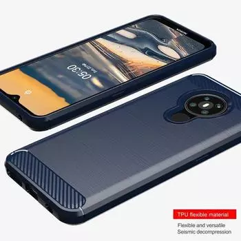 Для Nokia 5.3 nokia5.3 мягкий чехол для телефона роскошный силиконовый защитный чехол для nokia 5.3 противоударные матовые задние чехлы Coque Fundas For Nokia 5.3 чёрный
