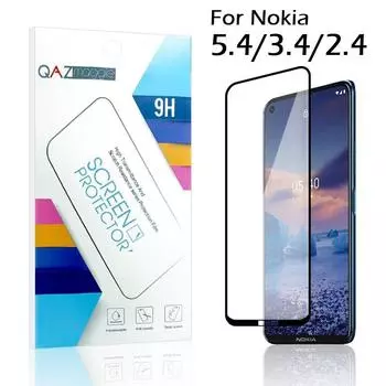 Для Nokia 5,4 стекло полное покрытие Защитная пленка для экрана 2.5D 9H закаленное стекло для Nokia 3,4 2,4 G10 G20 X10 X20 пленка