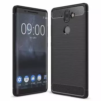 Для Nokia 8 Sirocco Nokia9 силиконовый чехол мягкий чехол для телефона nokia 9 nokia8sirocco противоударные матовые защитные чехлы For Nokia 9 чёрный