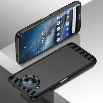 Для Nokia 8V 5G UW nokia8.3 5g мягкий матовый чехол роскошный чехол из углеродного волокна для nokia 8.3 5g силиконовые защитные чехлы Coque Fundas For Nokia 8.3 5G чёрный