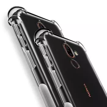 Для Nokia G10 G20 G21 G22 X10 X20 XR21 C22 C32 C12 1 2 3 6 7 8 9 X7 X5 X6 7,1 2,1 3,1 5,1 прозрачная крышка противоударный силиконовый прозрачный чехол Nokia 6 чистый