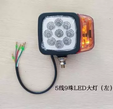 для нового источника 65-75 резиновые колеса экскаватор завод передняя фара сборка светодиодная комбинированная передняя фара 24 В поворотник сборка