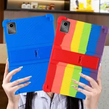 Для нового Lenovo Xiaoxin Pad 2024 чехол Tab P12 TB-371FC TB-370FU 12,7 дюймов 2023 чехол для планшета Coque подушки безопасности противоударные углы подставка для планшета детский чехол Xiaoxin Pad Pro 12.7