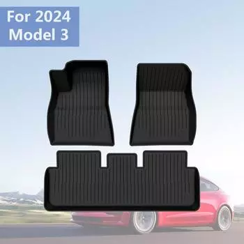 Для нового Tesla Model 3 Highland 2025 TPE коврики для пола водонепроницаемый багажный коврик износостойкие накладки на ноги коврики для багажника аксессуары