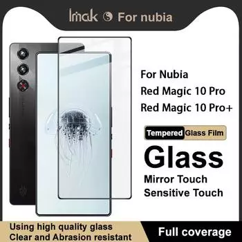 Для Nubia Red Magic 10 Pro Plus 5G Glass IMAK Full Coverage Tempered Glass Film Pro+ Series Nubia Red Magic 10 Pro