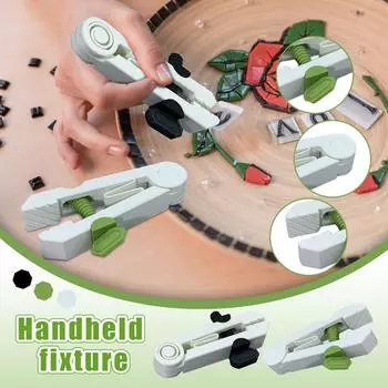 Для обустройства дома! Ручной зажим с винтами-переходниками, практичный и удобный One Size чёрный