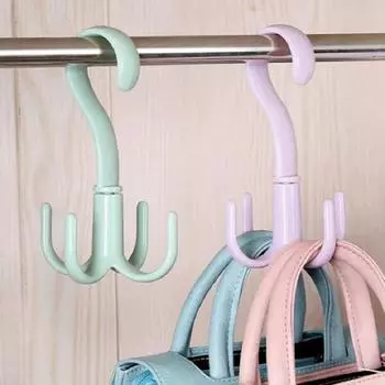 для обуви ремень шарф вращающийся экономия места сумка стойка подвесная стойка вешалка для одежды крючки для вешалок розовый
