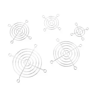 Для охлаждающего вентилятора, металлическая решетка, крышка компьютера, вентилятор, гриль, 40 мм, 50 мм, 60 мм, 70 мм, 80 мм, защитная сетка охлаждающего вентилятора 6cm