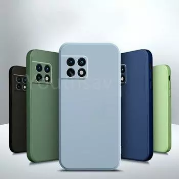 Для Oneplus 10 Pro Чехол Для Oneplus 10 Pro 9 Pro Shell Cover Capa Жидкий силиконовый мягкий телефонный бампер Для Oneplus 10 Pro For Oneplus 10 Pro чёрный