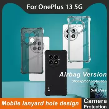 Для OnePlus 13 5G Чехол для телефона IMAK Ударопрочный мягкий чехол OnePlus 13 5G чёрный