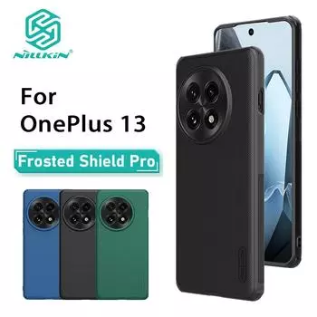 Для OnePlus 13 чехол для телефона Nillkin Super Frosted Shield Pro Hard PC+TPU Shell противоударный задний чехол OnePlus 13 чёрный