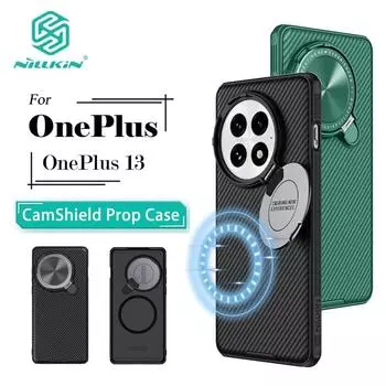 Для OnePlus 13 чехол для телефона Nillkin CamShield Prop магнитный жесткий PC+TPU чехол противоударный задняя крышка OnePlus 13 чёрный