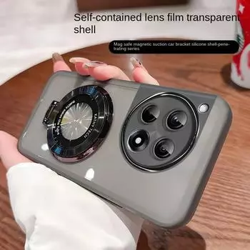 Для Oneplus 13R 13 12R защитная пленка для объектива камеры силиконовый мягкий чехол для One Plus ACE 5 Pro ACE5 магнитный держатель кольца прозрачный чехол TPU For OnePlus 13R чёрный