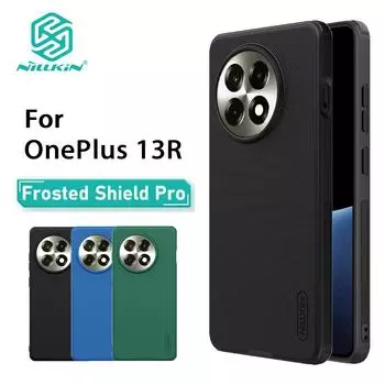 Для OnePlus 13R чехол для телефона Nillkin Super Frosted Shield Pro Hard PC+TPU Shell противоударный задний чехол OnePlus 13R чёрный