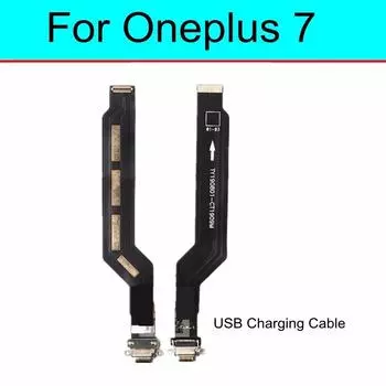 Для Oneplus 7 GM1901 GM1900 GM1905 GM1903 USB-порт для зарядки док-станции разъем основной платы микрофона гибкий кабель USB Charging cable
