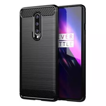 Для Oneplus 8 1+8 силиконовый чехол роскошный карбоновый чехол для Oneplus8 One Plus 8 мягкий чехол для телефона Oneplus 8 чёрный