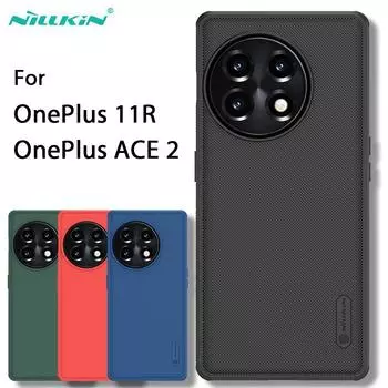 Для OnePlus ACE2 5G чехол Nillkin Frosted Shield тонкий жесткий ПК 360 полная защита противоударная задняя крышка для One Plus ACE 2 11R чехол OnePlus ACE 2 чёрный