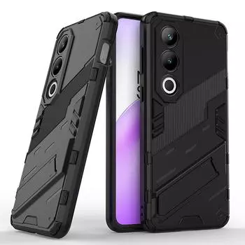 Для OnePlus Ace 3 3V 2 2V Pro Punk Armor противоударный бампер прочный прорезиненный ПК подставка держатель чехол чехол For OnePlus Ace красный