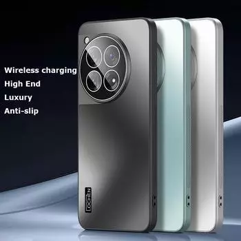 Для OnePlus Ace 3 Ace3 Pro Dazzle Plating PC Shell Full Cover с пленкой для линз Super Anti Drop Silica gel Edge Anti-slip Case Protector Ace 3 чёрный