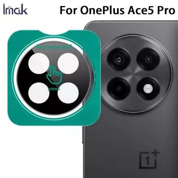 Для OnePlus Ace 5 Pro 5G стекло IMAK черная версия стеклянная пленка для объектива высокой четкости самопозиционирующаяся версия OnePlus Ace5 5G
