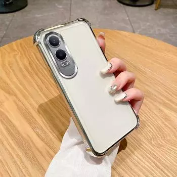 Для OnePlus Nord CE4 Lite Чехол 1+Nord CE4 Lite Чехол Nord CE4 Lite Чехол для телефона Бампер Противоударный Защитный Чехол Прозрачная гальваническая пластина For Nord CE4 Lite