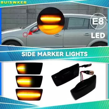 Для Opel Insignia Astra H Corsa D Zafira B Для Chevrolet Cruze Led Dynamic Side Marker Turn Signal Light Sequential Blinker Lamp
