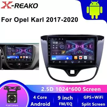Для OPEL Karl VinFast Fadil 2017-2020 автомобильное радио Carplay GPS навигация стерео Android Auto Unit экран без 2din Bluetooth Wifi 4 core 1GB+32GB carplay