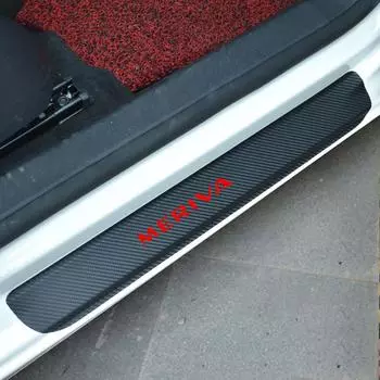 Для Opel meriva аксессуары для стайлинга автомобилей, накладка на порог, защита, виниловые наклейки из углеродного волокна, отделка