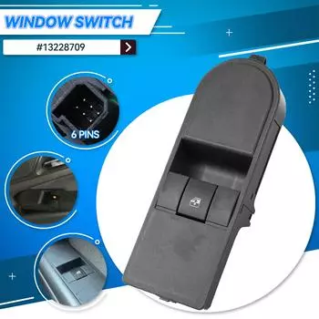 Для Opel Vauxhall Astra H Zafira B 2004-2016 автомобильный электрический переключатель управления стеклоподъемником кнопка консоли 13209204 13228699 13228709 чёрный