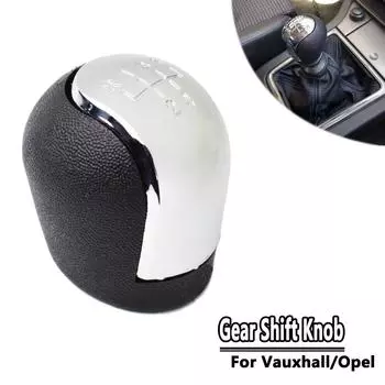Для Opel/Vauxhall Vectra B/C Astra F/G Corsa B Tigra A хромированный стиль, автомобильная ручка переключения передач, рычаг, ручка, шаровая головка переключения передач чёрный