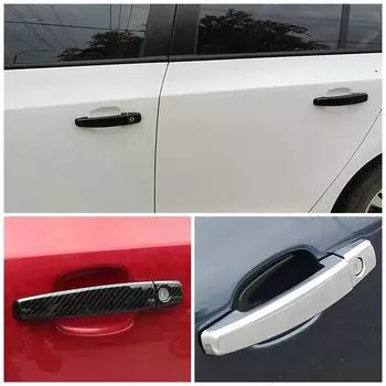 Для Opel Vectra C 2002-2009 гг. Изменение цвета углеродного волокна, хромированная накладка на дверную ручку, декоративная отделка, защитная наклейка