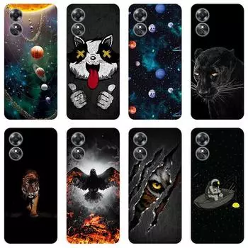 Для OPPO A17 A 17 чехол Мягкая силиконовая задняя крышка Мультяшный чехол для телефона Инновация For OPPO A17