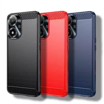 Для OPPO A2M 5G Чехол для OPPO A2M Чехол 6,78 дюйма из углеродного волокна Ударопрочный силиконовый защитный бампер для OPPO A2M 5G For OPPO A2M чёрный